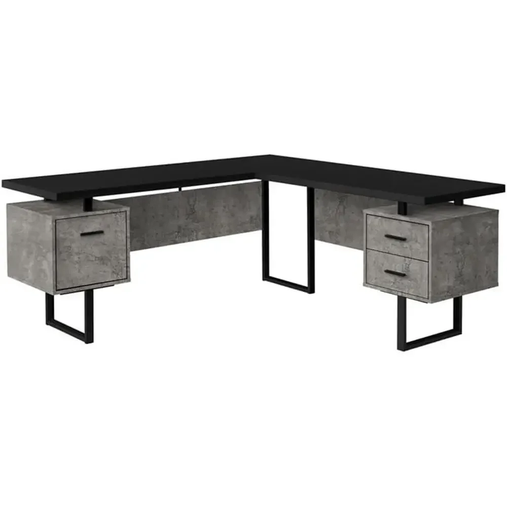 Desk Setup In Office - Ev Ofisi için Depolama Alanlı L