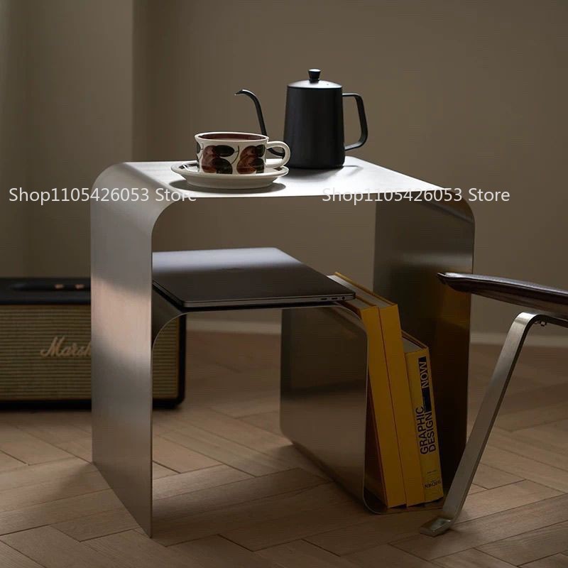 Desk Setup Shelves - Orta Çağ, Bauhaus, Paslanmaz Çelik, Yan