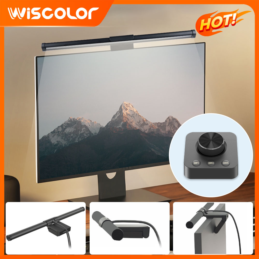 Desk Setup In Office - RGB Işık Çubuğu Monitör Kurulumu Dekorasyon