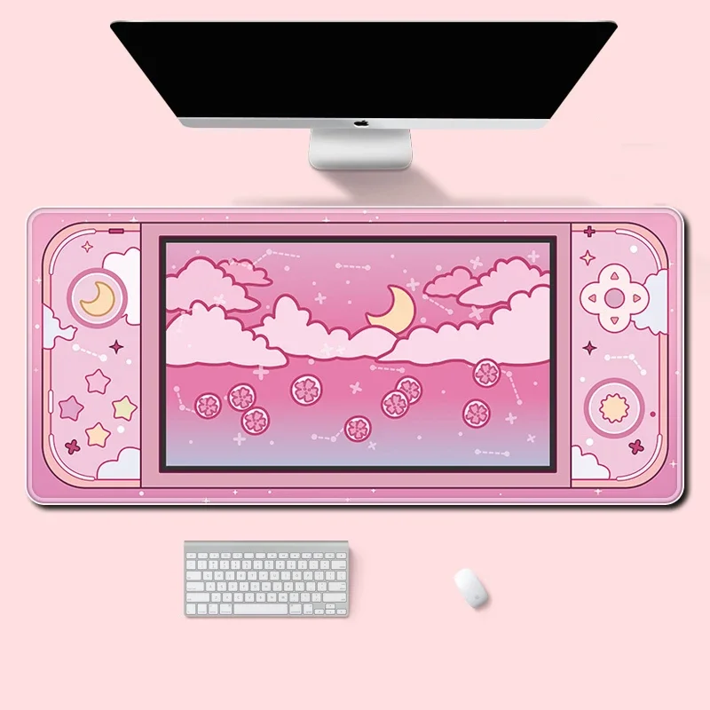 Desk Setup Gear - Ay ve Yıldızlar Büyük sümen Kawaii
