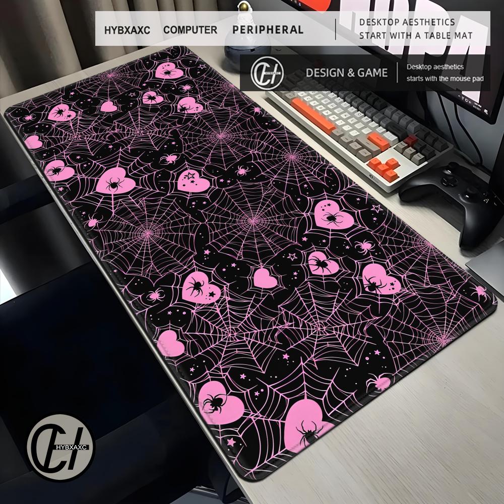 Desk Setup In Office - 90x40 Beyaz veya Pembe Örümcek Ağı