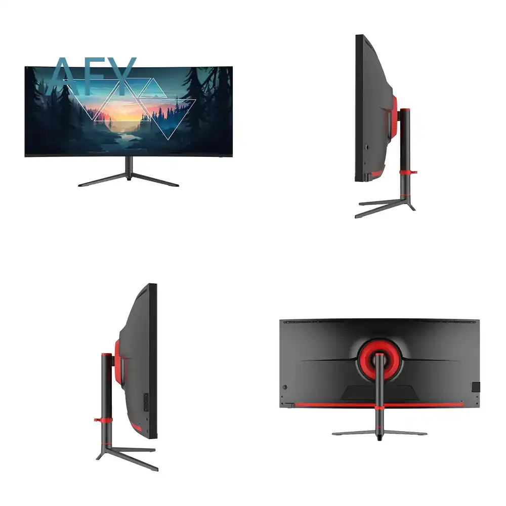 Dual Monitor Desk Setup - Flashworth 34 inç 4K kavisli oyun