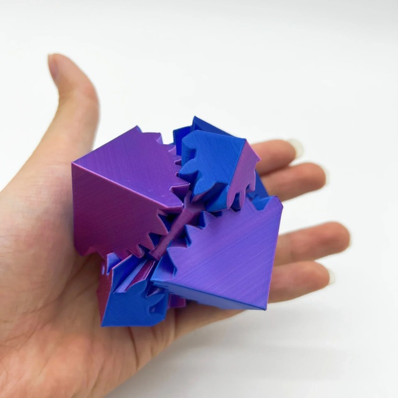 Desk Setup Gear - Masaüstü Dekorasyon 3D Baskılı Küp Oyuncak