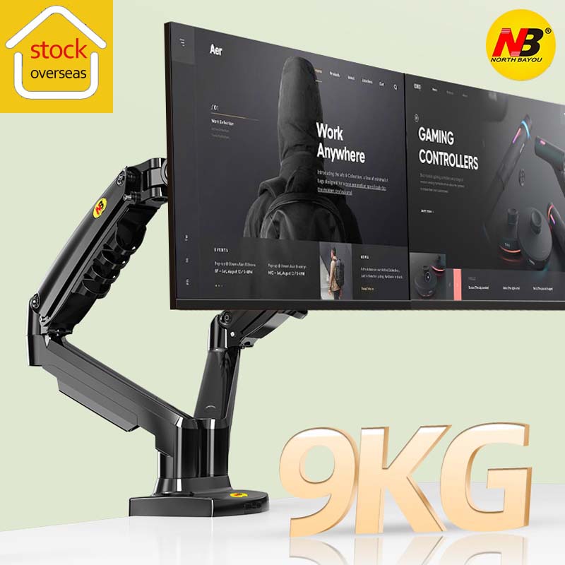 Dual Monitor Desk Setup - NB YENİ F160 Gazlı Yaylı 17'-27'30'