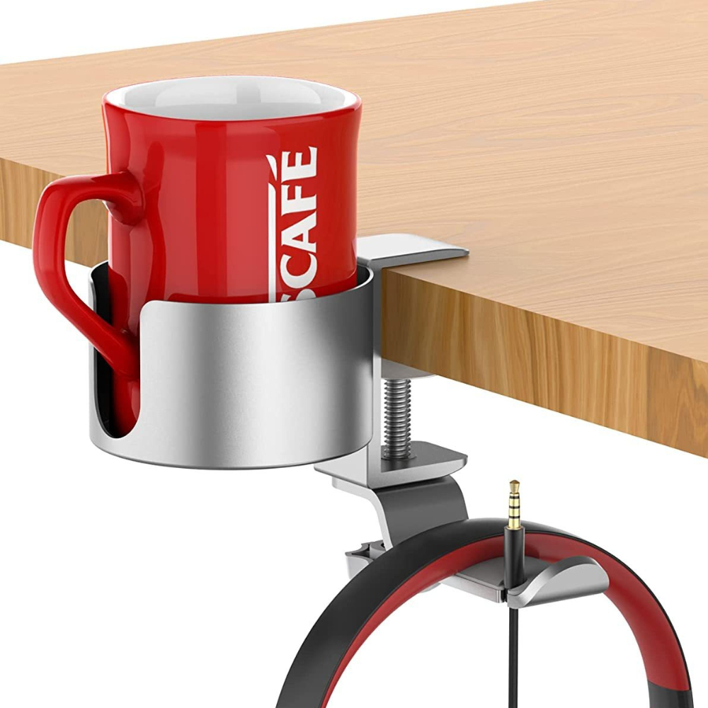 Desk Setup In Office - 360 ° Döner Masaüstü Kulaklık Tutucu,