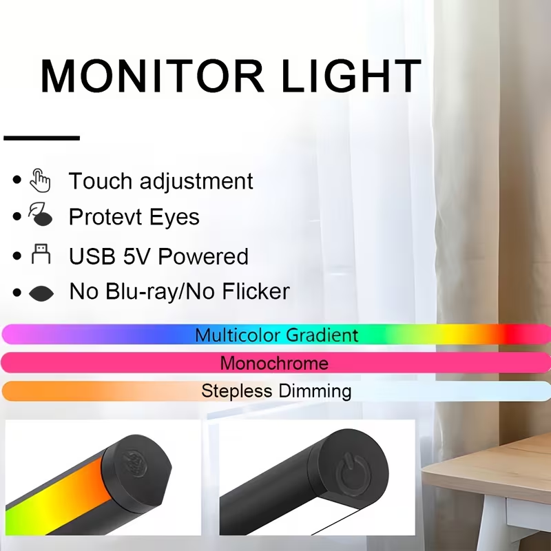 LED Monitör Işık Çubuğu 30cm 4 - Desk Setup Study incelemesi ve fiyatı