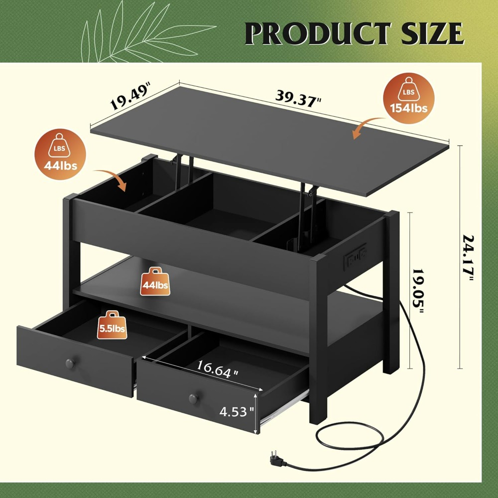 WLIVE Siyah Kaldırılabilir Üst - Desk Setup Shelves incelemesi ve fiyatı