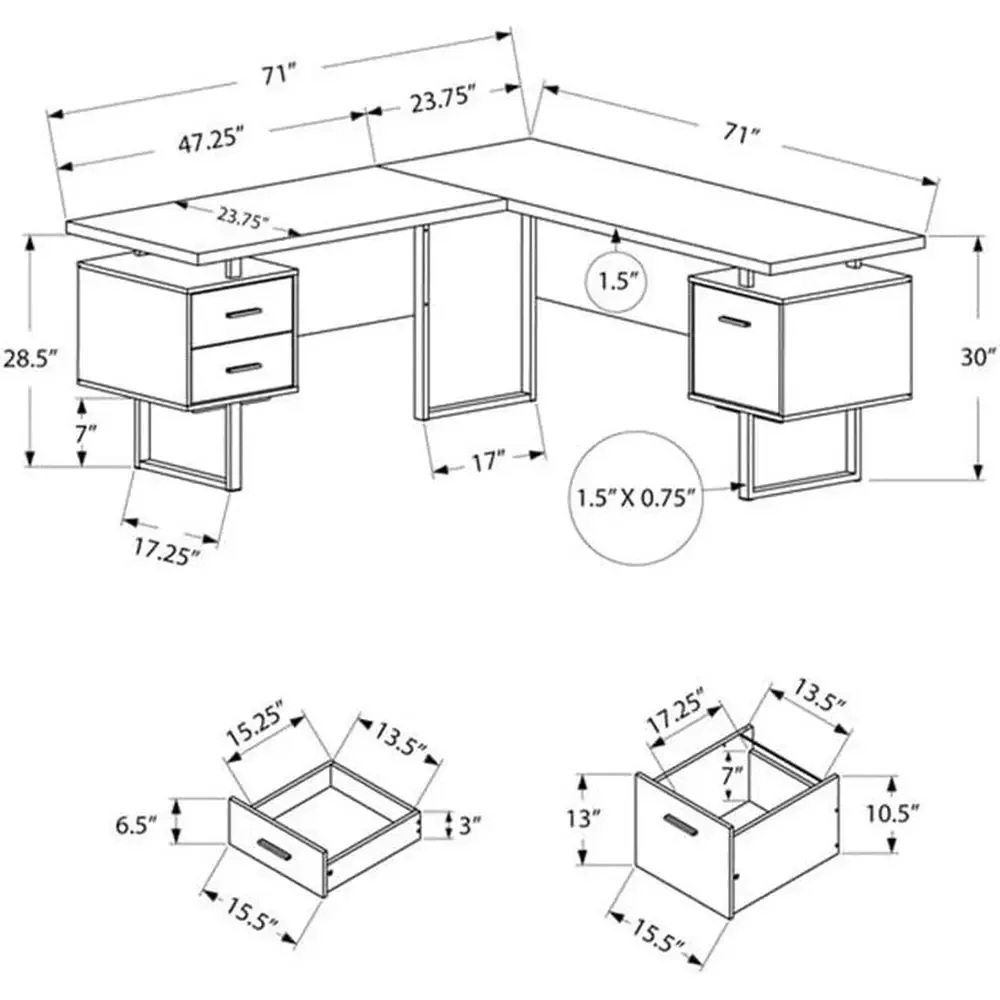 Ev Ofisi için Depolama Alanlı  - Desk Setup In Office incelemesi ve fiyatı