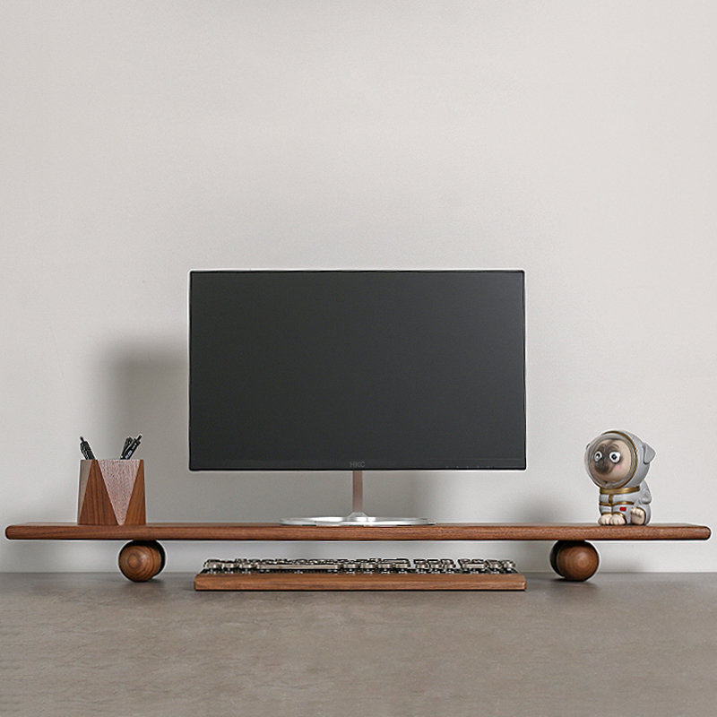 Doğal Ahşap Masaüstü Yükseltic - Dual Monitor Desk Setup incelemesi ve fiyatı