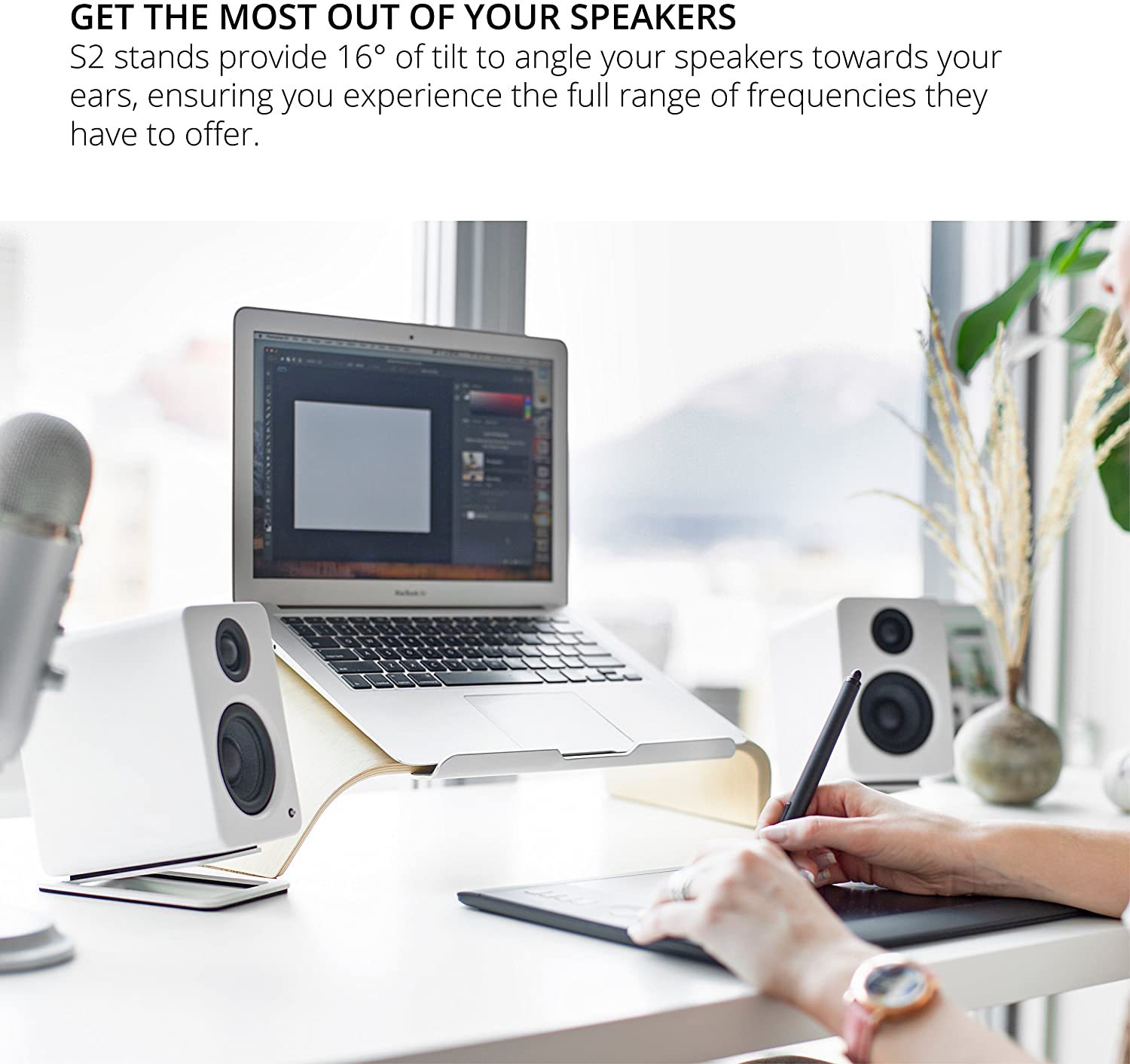 2 adet masaüstü hoparlör orta  - Speaker Desk Setup incelemesi ve fiyatı