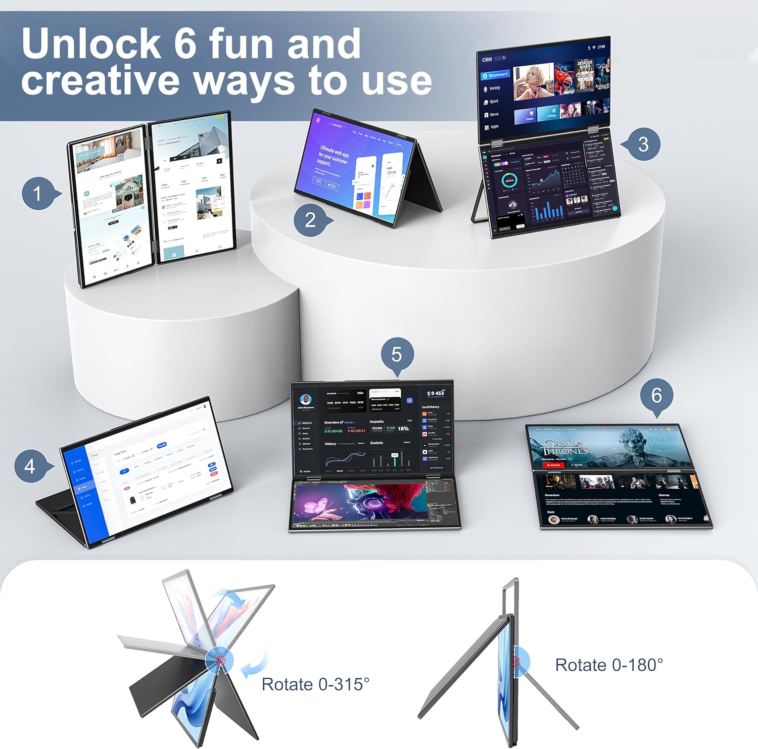 AHXJKA 15.6 inç Çift Taşınabil - Dual Monitor Desk Setup incelemesi ve fiyatı