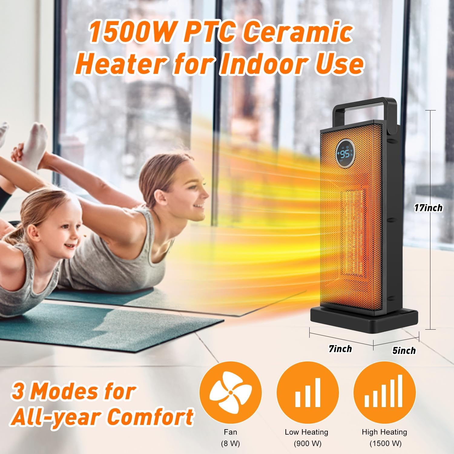 Oda ısıtıcı 1500W büyük taşına - Desk Setup Gear incelemesi ve fiyatı