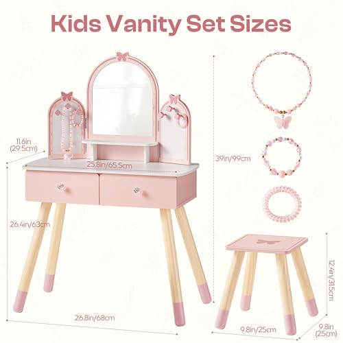Pembe Çocuk Makyaj Seti Ayna v - Desk Setup Kids incelemesi ve fiyatı
